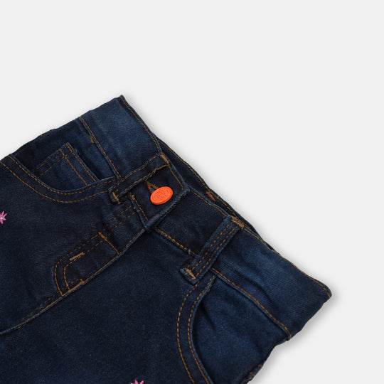 Infant Girls Pant Denim Stars - DARK BLUE