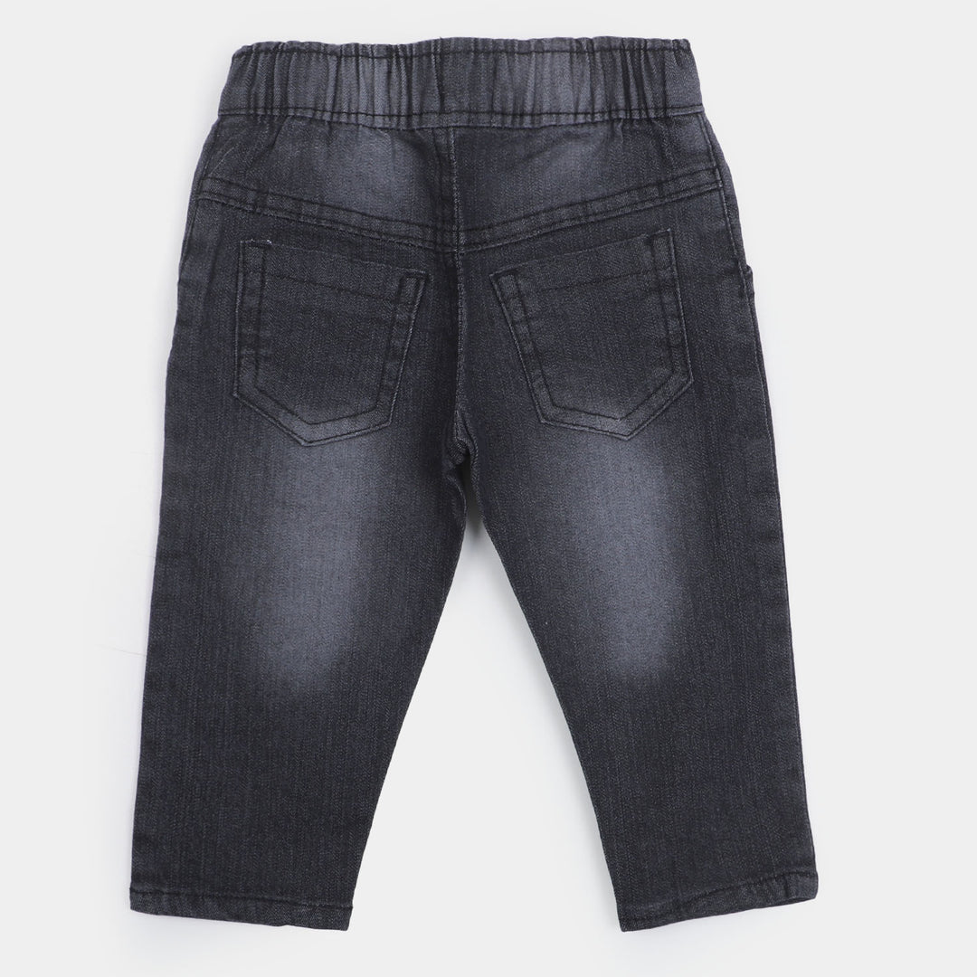 Infant Girls Pant Denim Character - BLACK