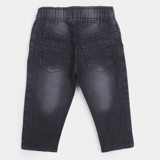 Infant Girls Pant Denim Character - BLACK