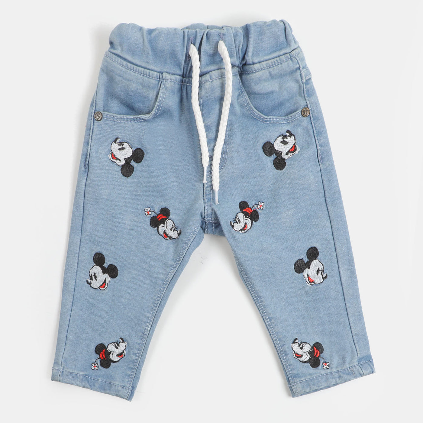 Infant Girls Pant Denim- Ice Blue