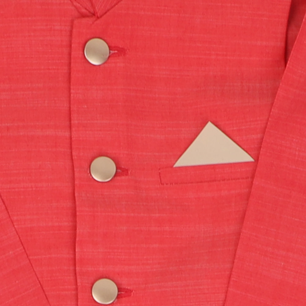 Boys 3 Pcs Suit - Hot Pink