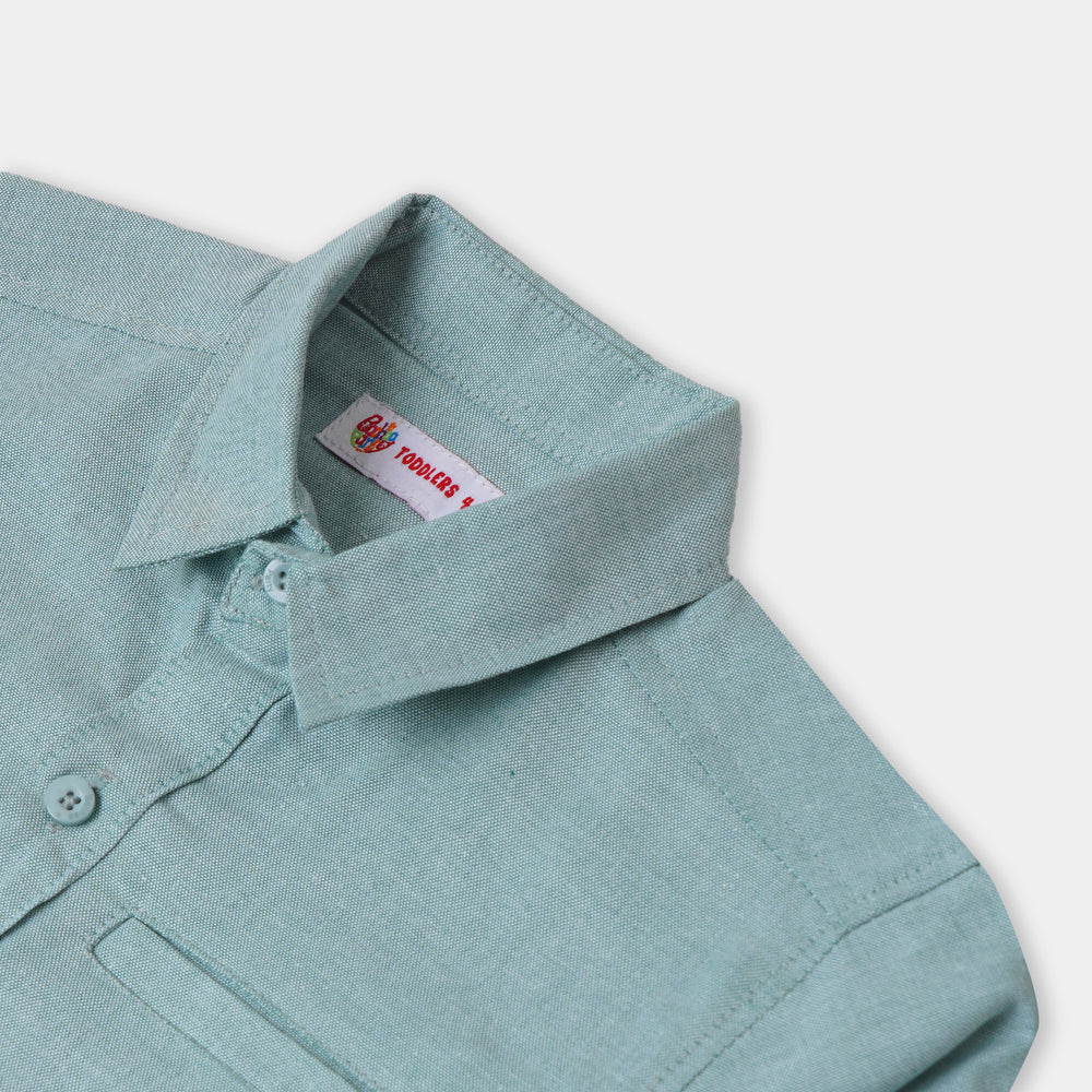 Boys Casual Shirt Good Vibes - LT.Green