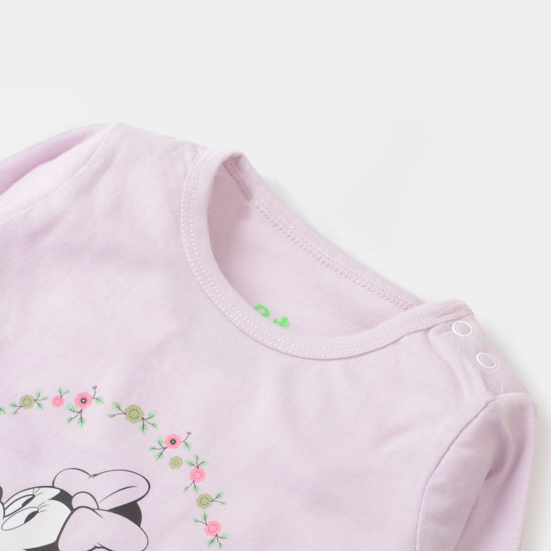Infant Girls Knitted Suit - Light Purple