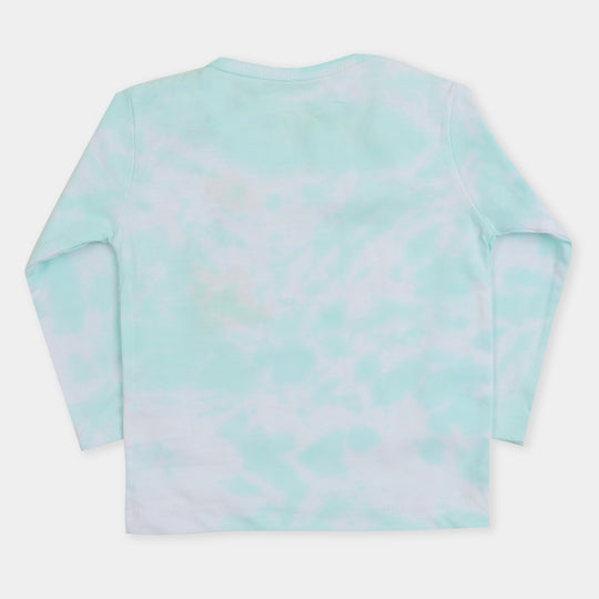 Infant Girls Knitted Suit Tie Dye - Sea Green