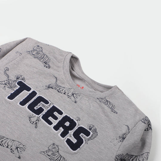 Boys 2 PCs Suit Tigers - Gray