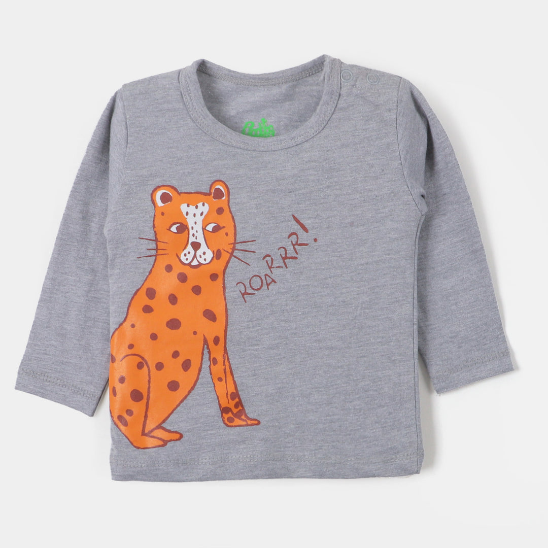 Infant Boys Knitted Suit Lion - Grey