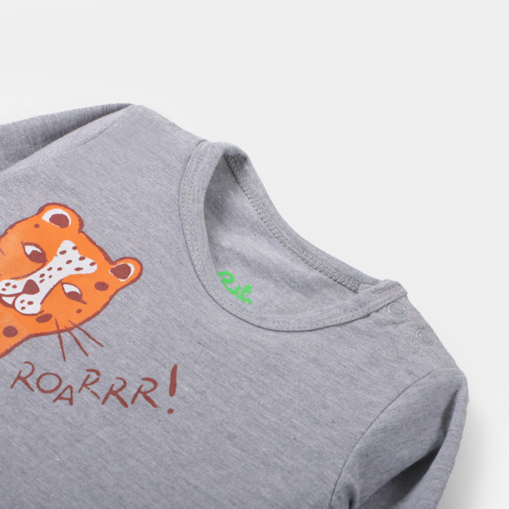 Infant Boys Knitted Suit Lion - Grey