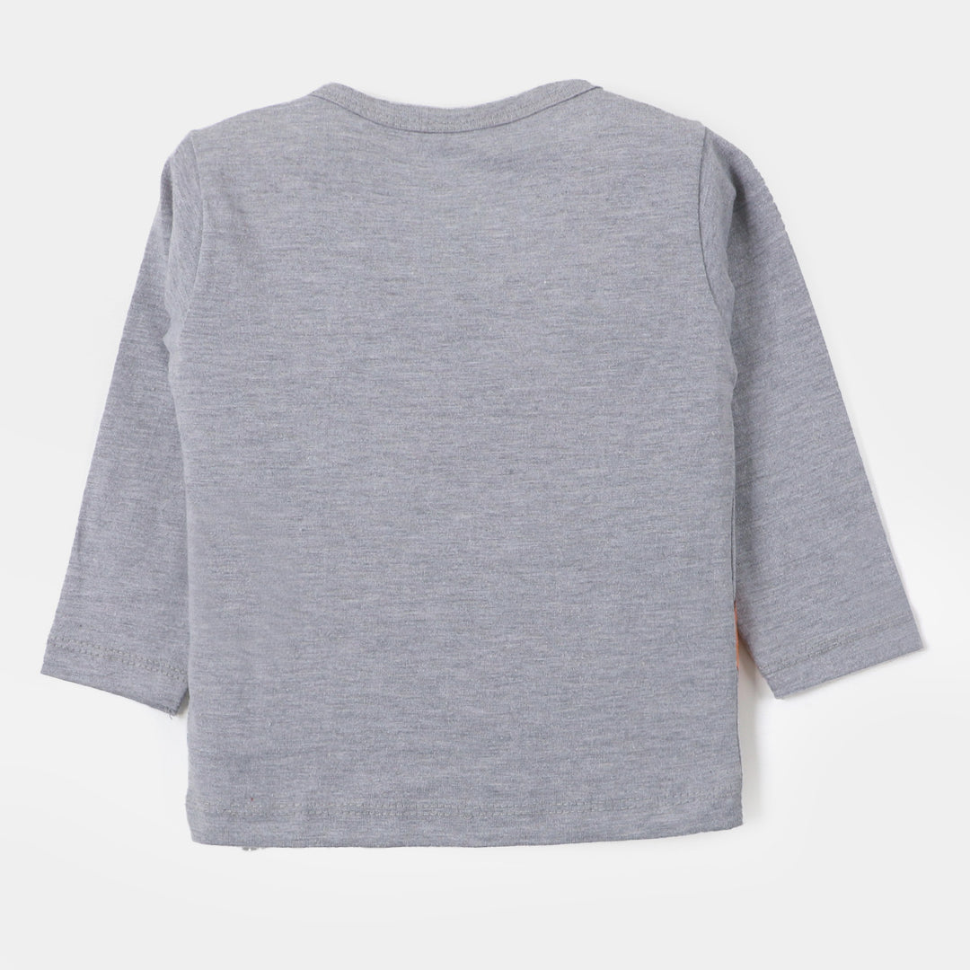 Infant Boys Knitted Suit Lion - Grey