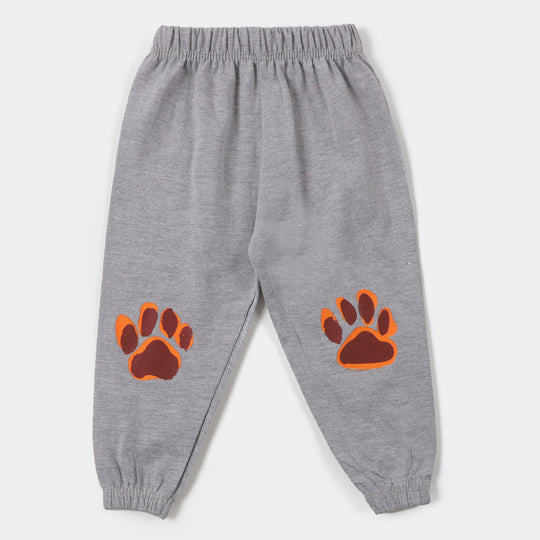Infant Boys Knitted Suit Lion - Grey