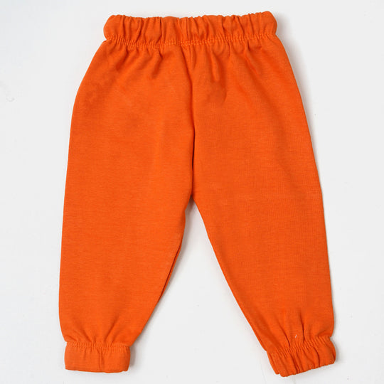 Infant Boys Knitted Suit Mr Bear - Off White/Orange