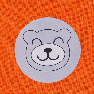 Infant Boys Knitted Suit Mr Bear - Off White/Orange