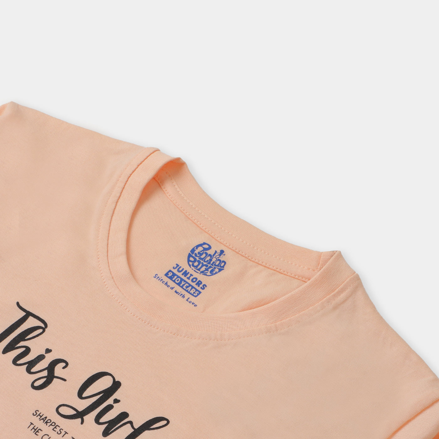 Girls T-Shirt F/S Super Cool - Pale Peach