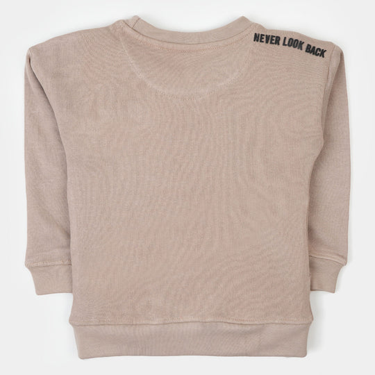 Boys Sweatshirt Slow Down - Beige