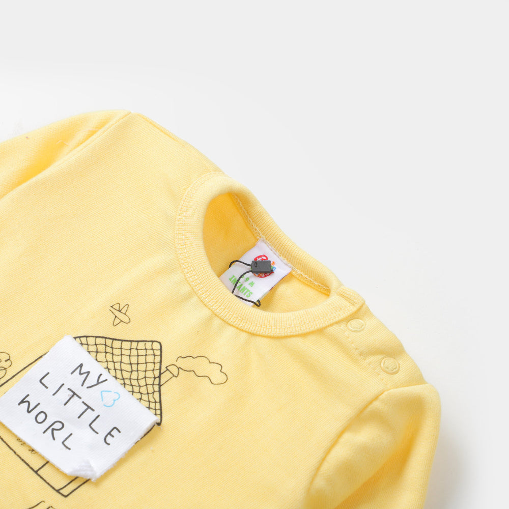 Infant Boys Sweatshirt Home - Lemon