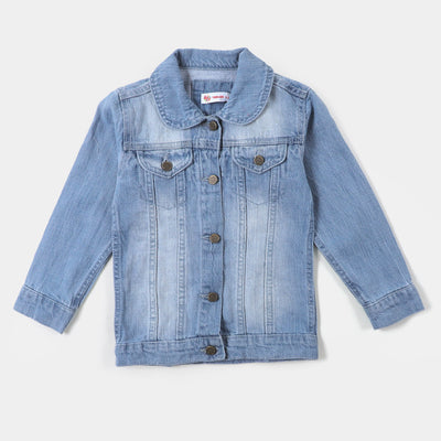 Girls Denim Jacket Basic W22 - Ice Blue