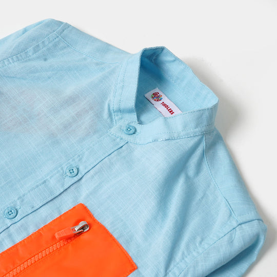 Boys Casual Shirt Delicate - Sky Blue