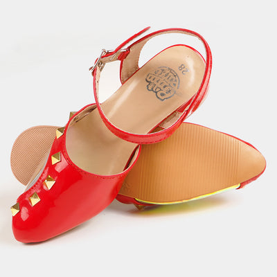 Girls Pump Heels 456-5 - Red
