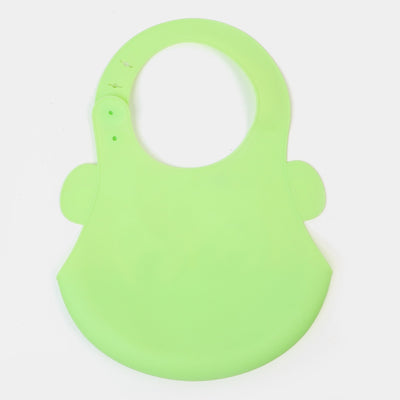 Baby Bib Silicone Pocket - Green