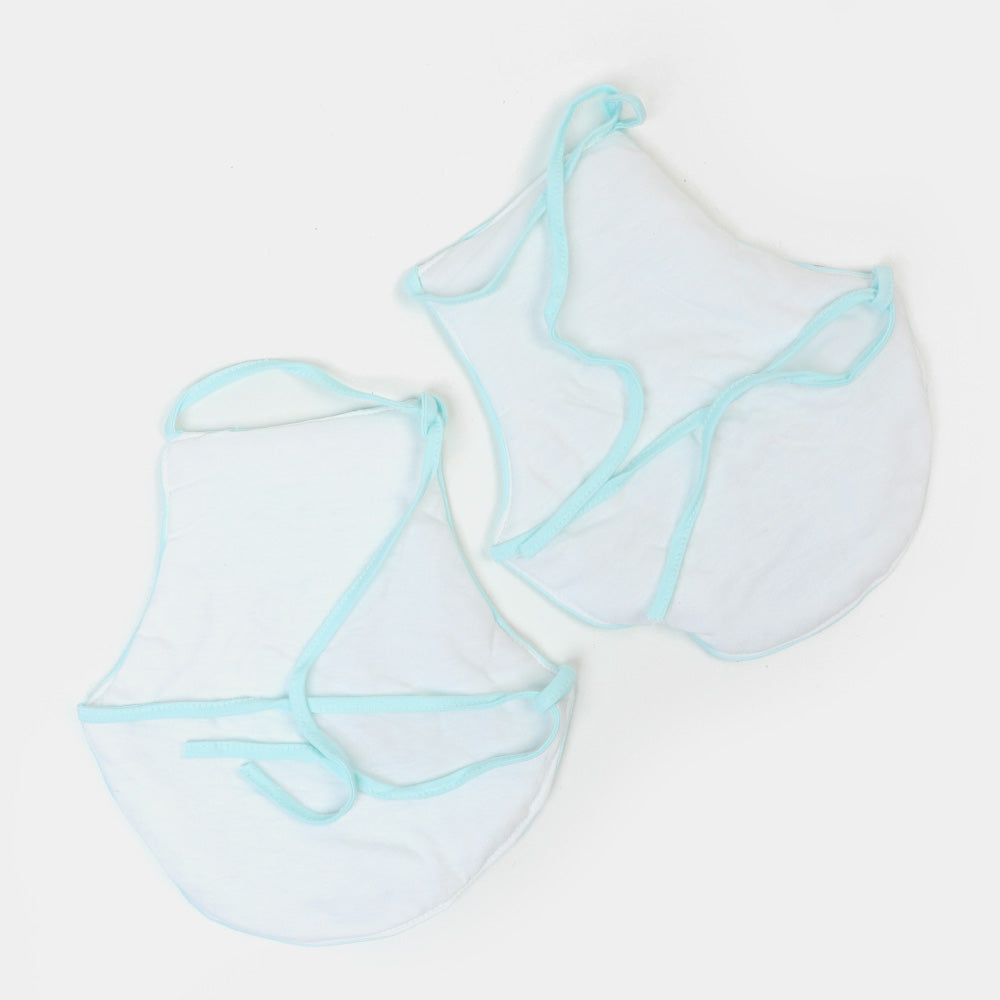 Baby Bib 2Pcs Elephant - Sea Green