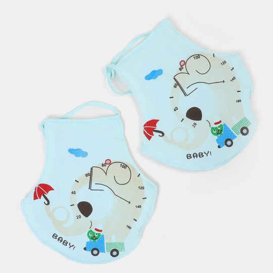 Baby Bib 2Pcs Elephant - Sea Green