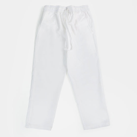 Teens Boys Cotton Eastern Pocket Pyjama - White