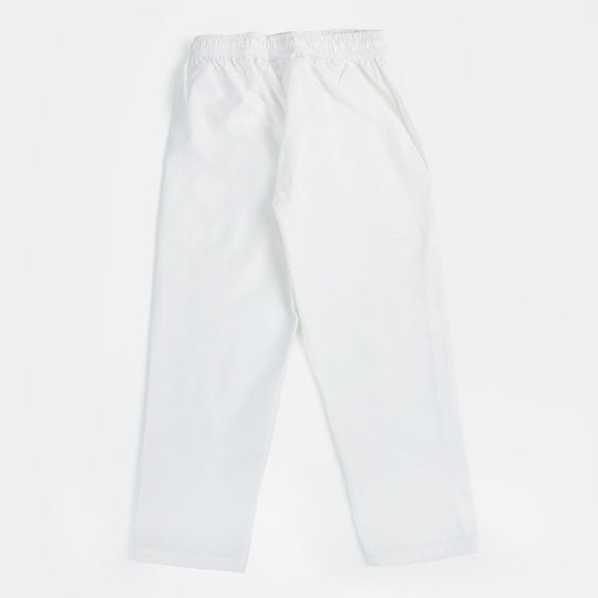 Teens Boys Cotton Eastern Pocket Pyjama - White