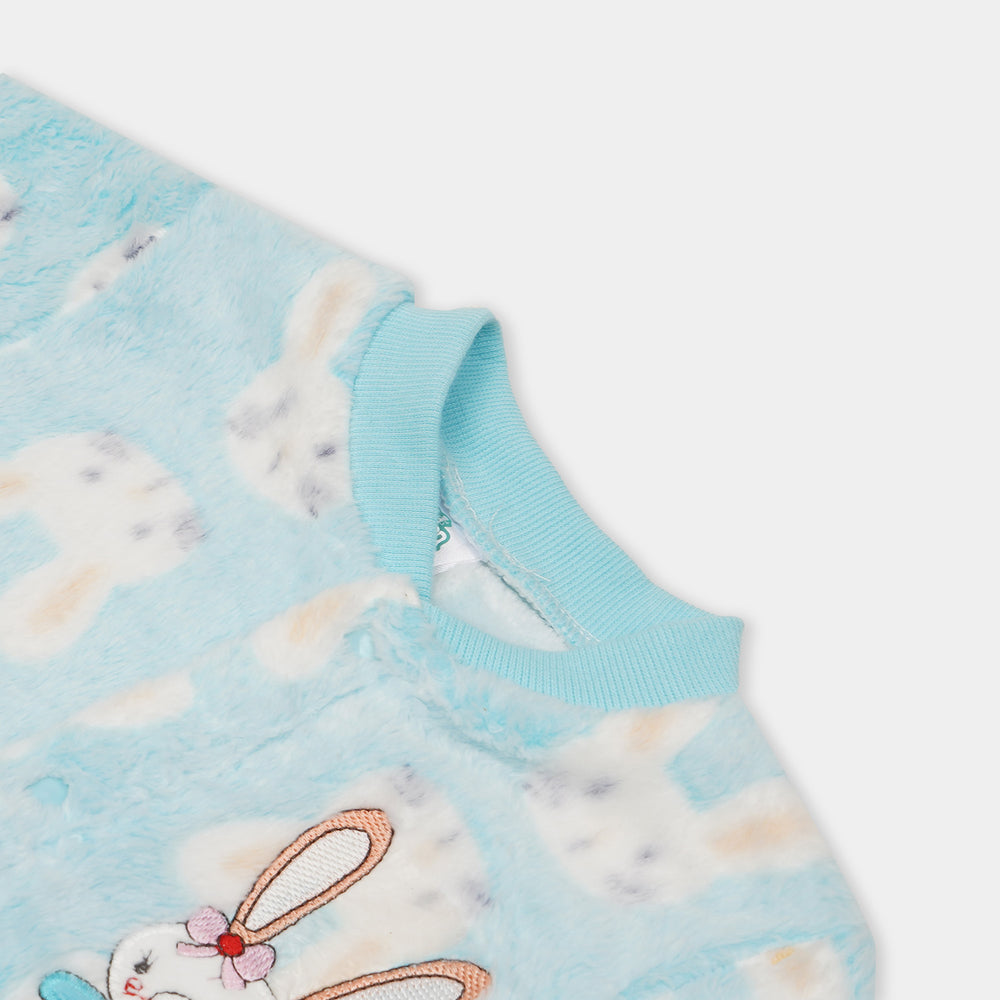 Super Cool Unisex Infant Romper With Cap - Rabbit