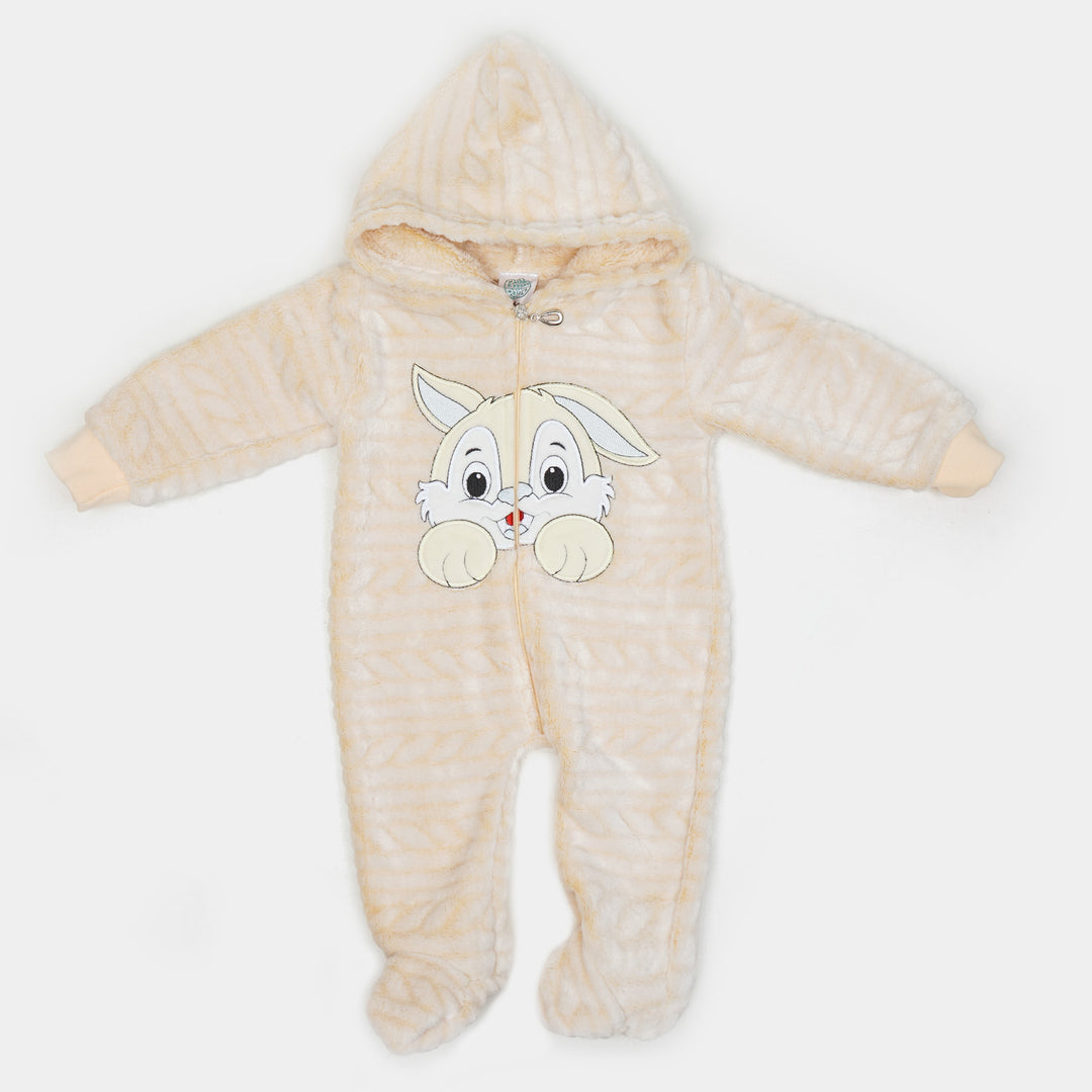 Super Cool Unisex Hooded Infant Romper - Rabbit