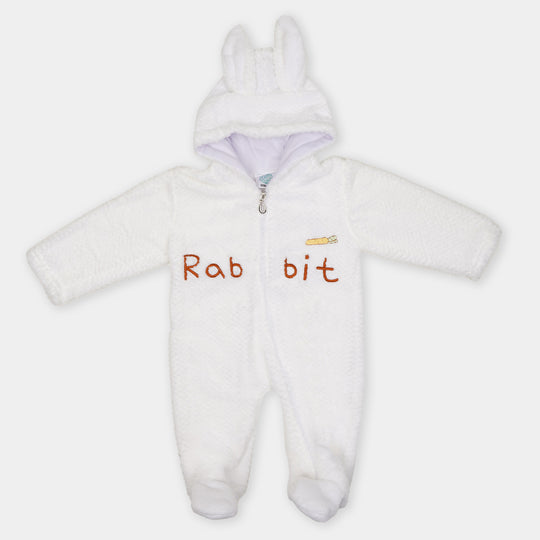 Super Cool Unisex Hooded Infant Romper - Rabbit