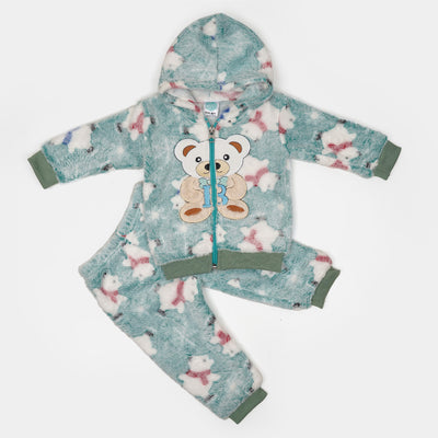 Unisex Hooded Infant 2 PCs Suit - Bear