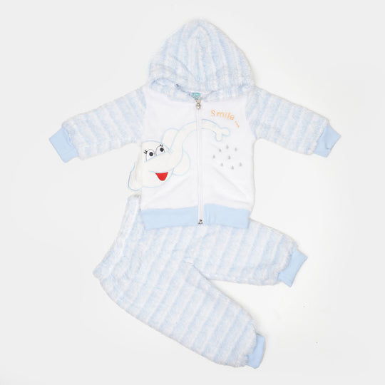 Unisex Hooded Infant 2 PCs Suit - Elephant