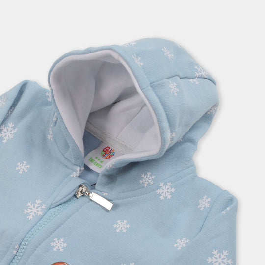 Infant Girls Knitted Jacket Character- Sky Blue