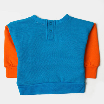 Infant Boys Sweatshirt Yabba Dabba Doo - Blue/Orange