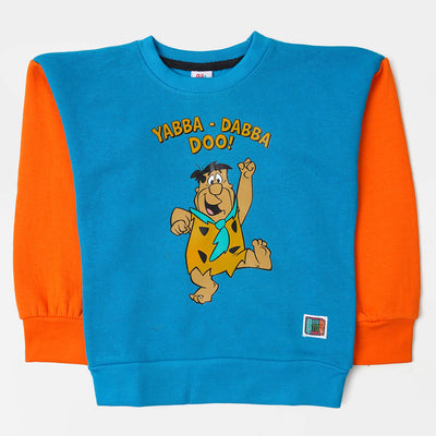 Boys Sweatshirt Yabba Dabba Do - Blue/Orange
