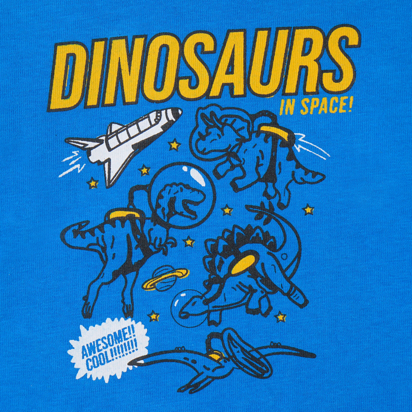 Boys T-Shirt Dino In Space - Blue Aster
