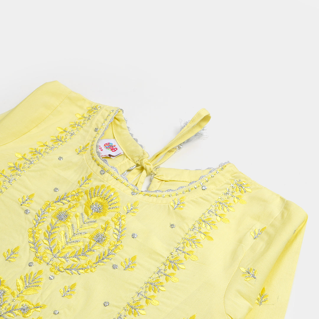 Girls 2 Pcs Fancy Yellow Billings - Yellow