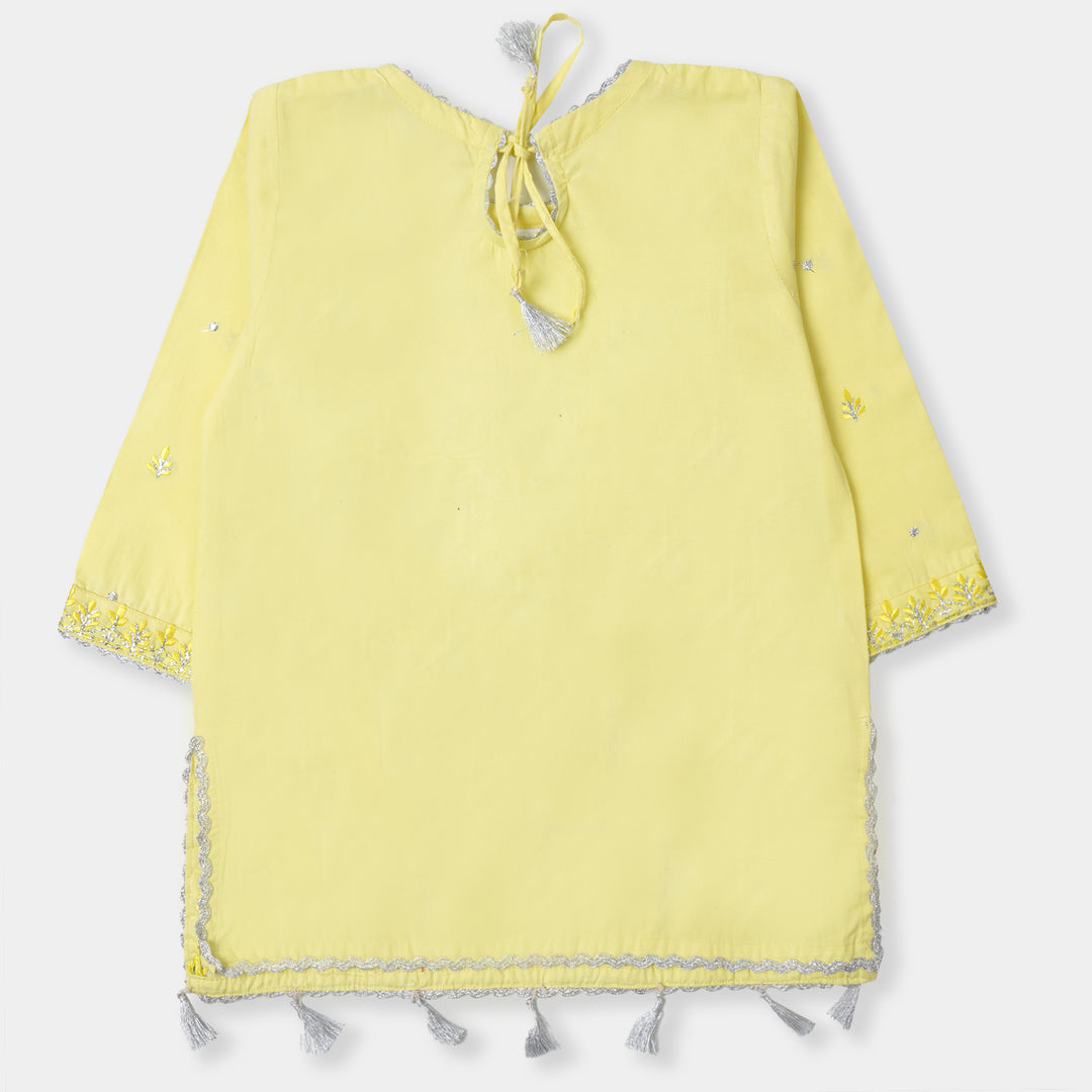 Girls 2 Pcs Fancy Yellow Billings - Yellow