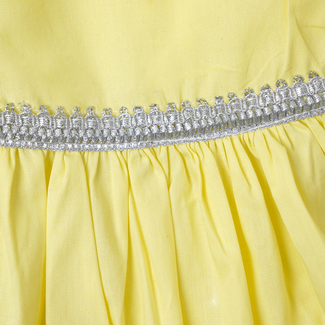 Girls 2 Pcs Fancy Yellow Billings - Yellow