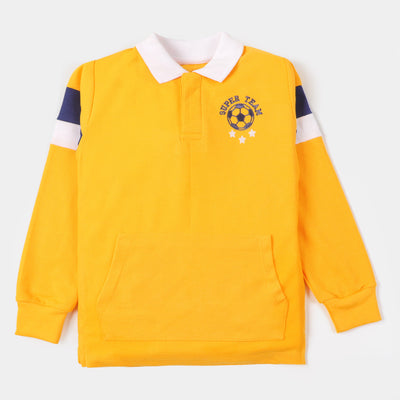 Boys Polo F/S T-Shirt Super Team - Yellow