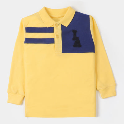 Boys Polo F/S T-Shirt - Yellow