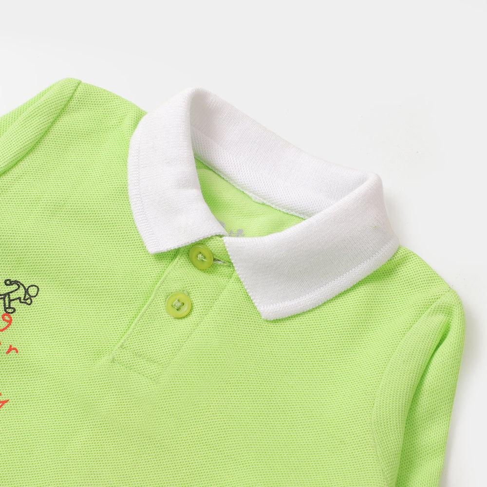 Infant Boys Polo F/S Getting Better - Sharp Green