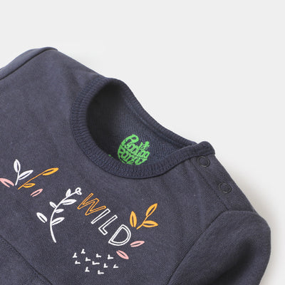 Infant Girls Sweatshirt Wild - Navy