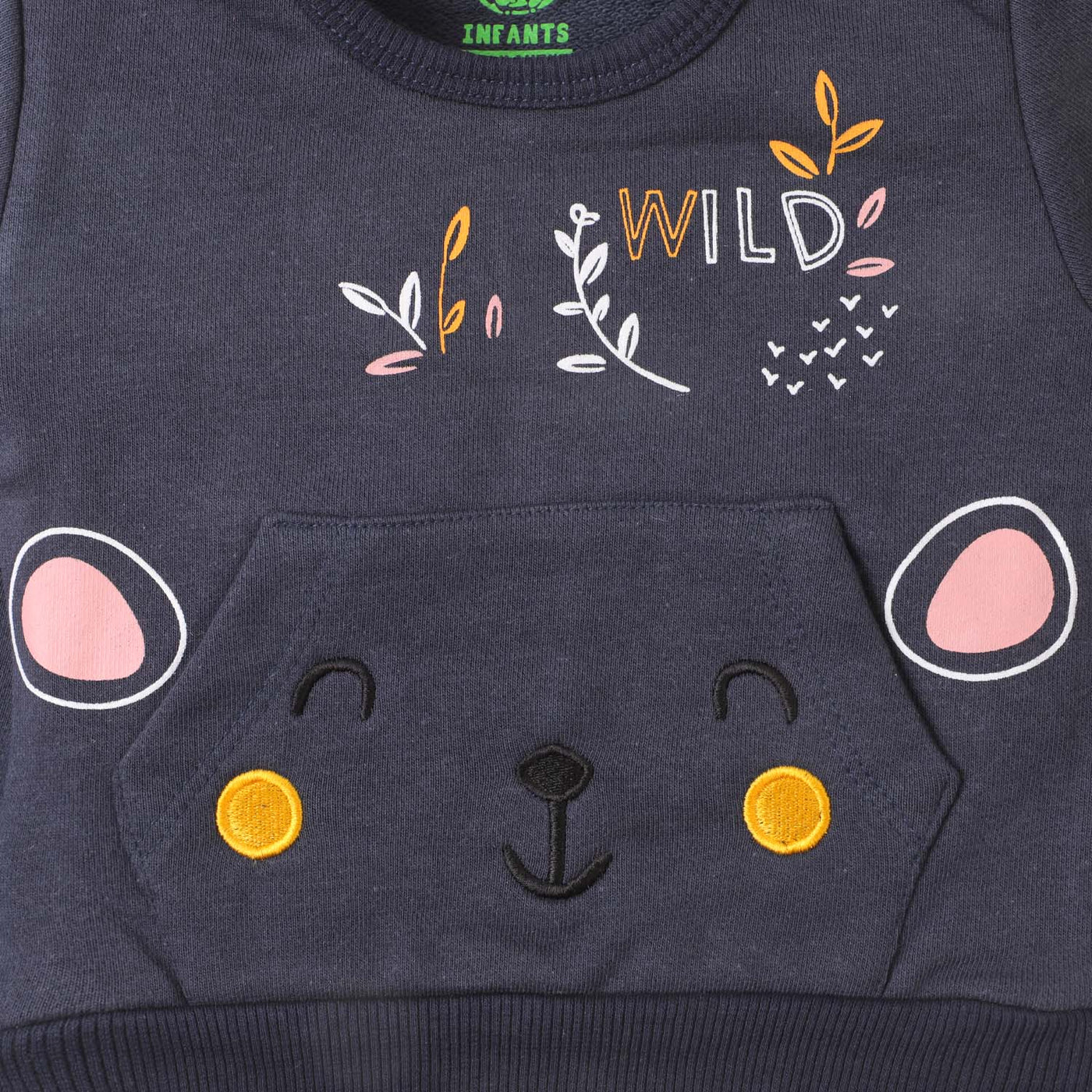 Infant Girls Sweatshirt Wild - Navy