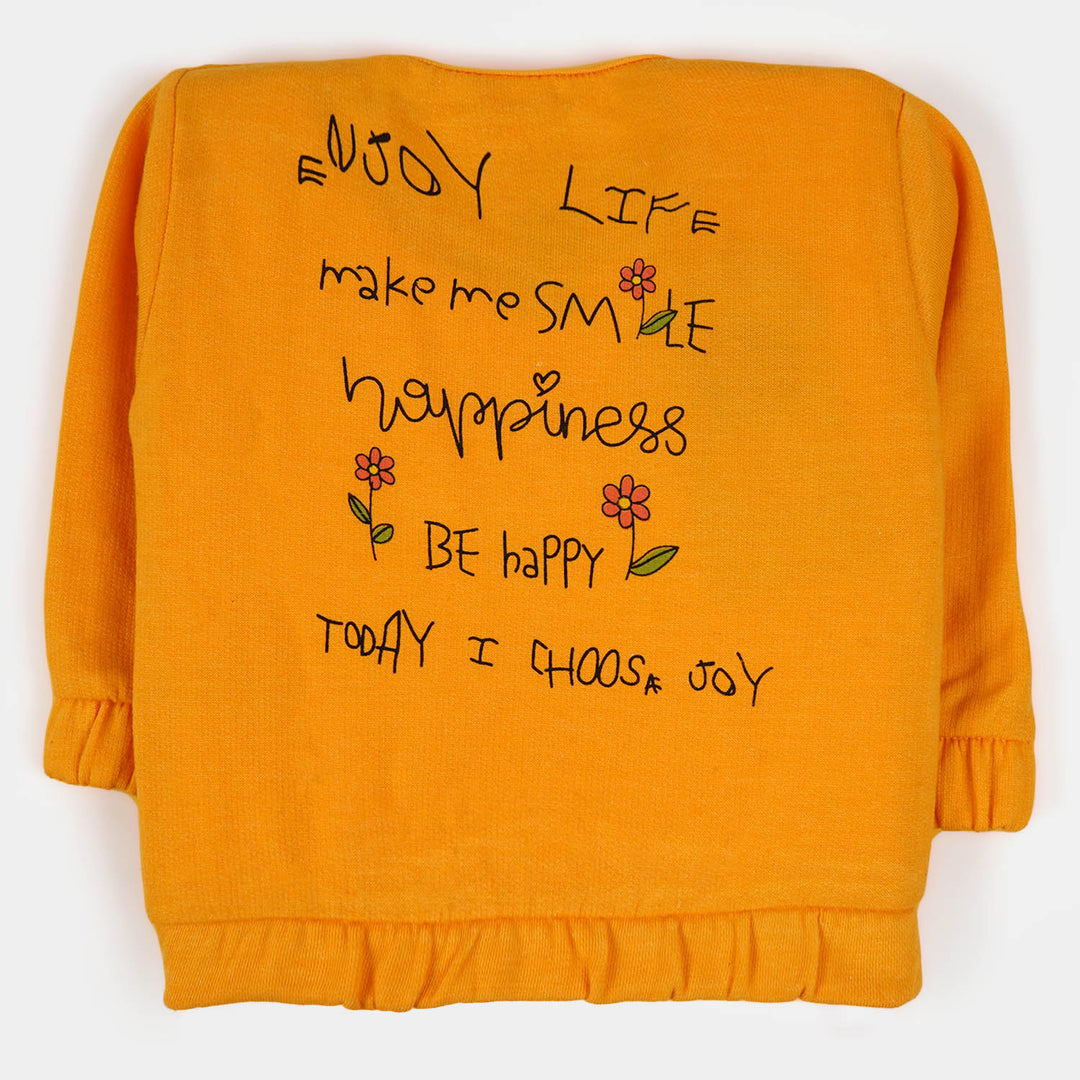 Infant Girls Sweatshirt Fundays - Citrus