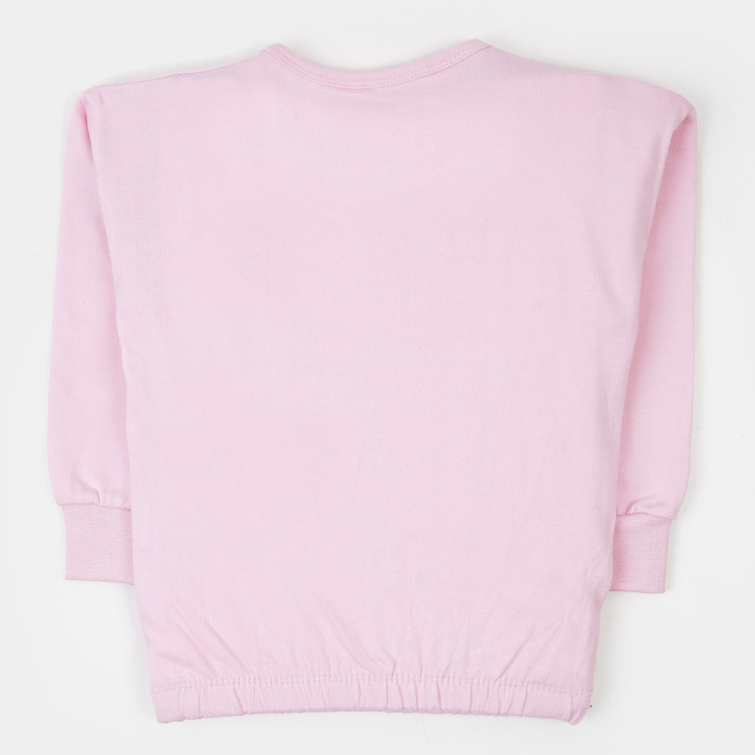 Girls Sweatshirt Butterfly - Pink