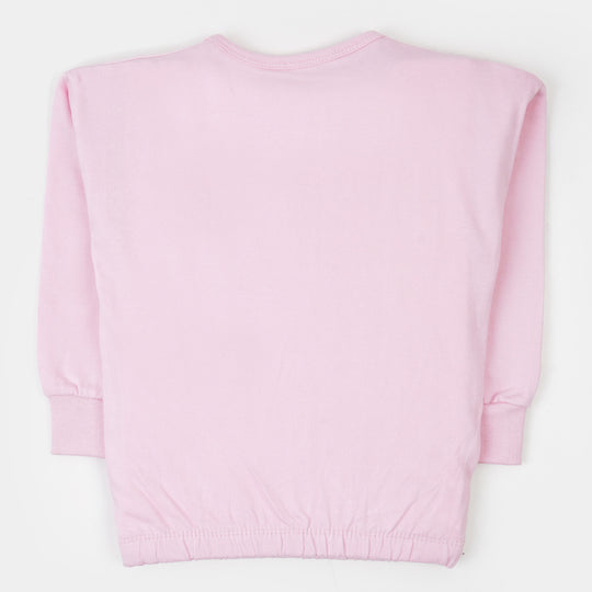 Girls Sweatshirt Butterfly - Pink