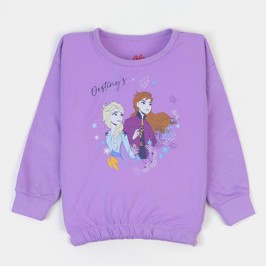 Girls Sweatshirt Character - Purple