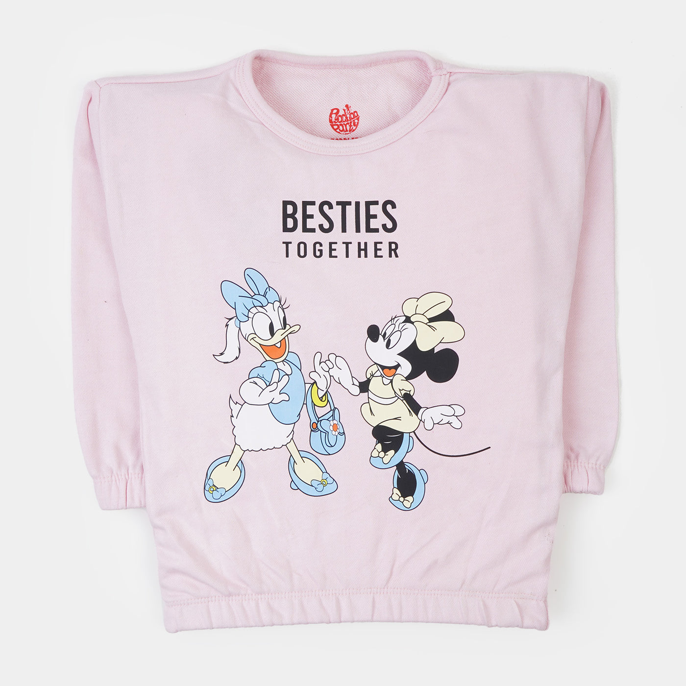 Girls Sweatshirt Bestie Together - Pink