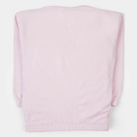 Girls Sweatshirt Bestie Together - Pink