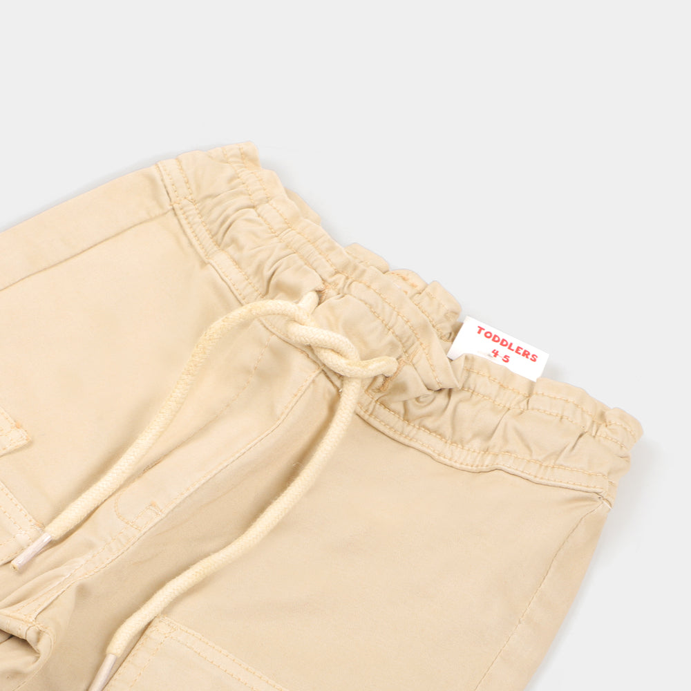 Girls Pant Cotton Peanuts - Cream